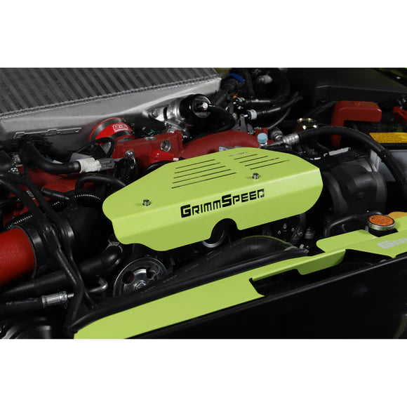 GrimmSpeed Neon Green Alternator Cover 2002-2014 WRX / 2004-2021 STI