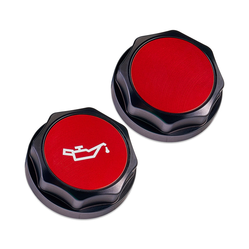 IAG Red Revolve Engine Oil Fill Cap 2002-2026 WRX / 2004-2021 STI