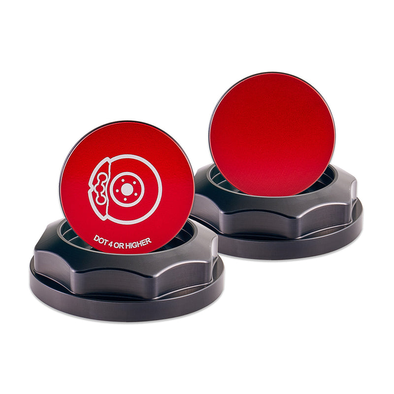IAG Red Revolve Brake Fluid Reservoir Cap 2002-2026 WRX / 2004-2021 STI