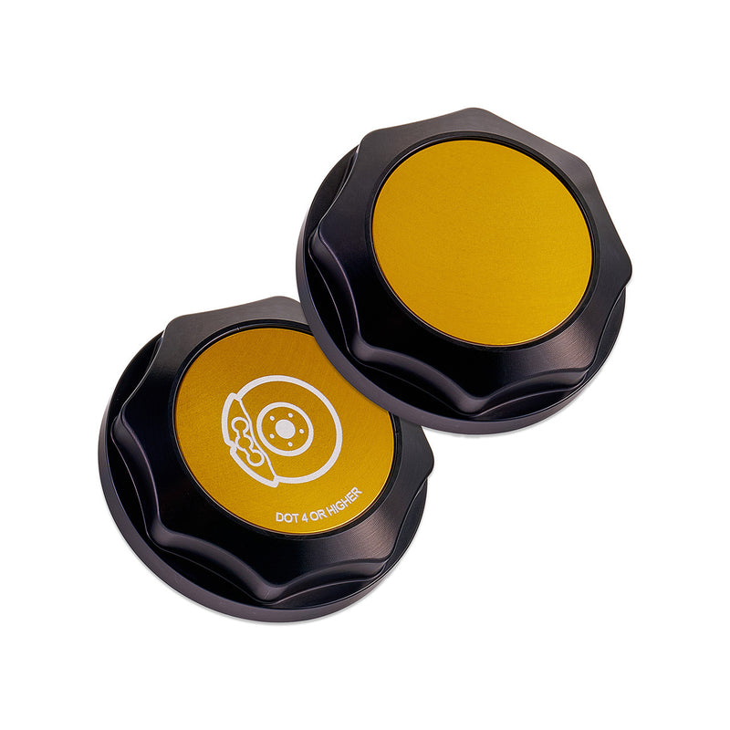 IAG Gold Revolve Brake Fluid Reservoir Cap 2002-2026 WRX / 2004-2021 STI