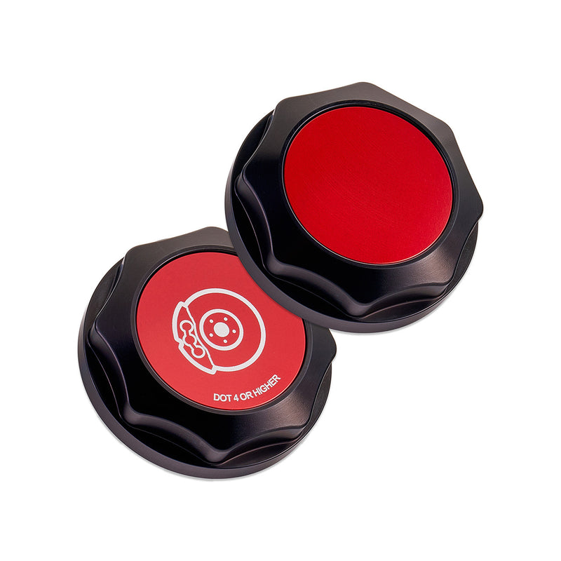 IAG Red Revolve Brake Fluid Reservoir Cap 2002-2026 WRX / 2004-2021 STI