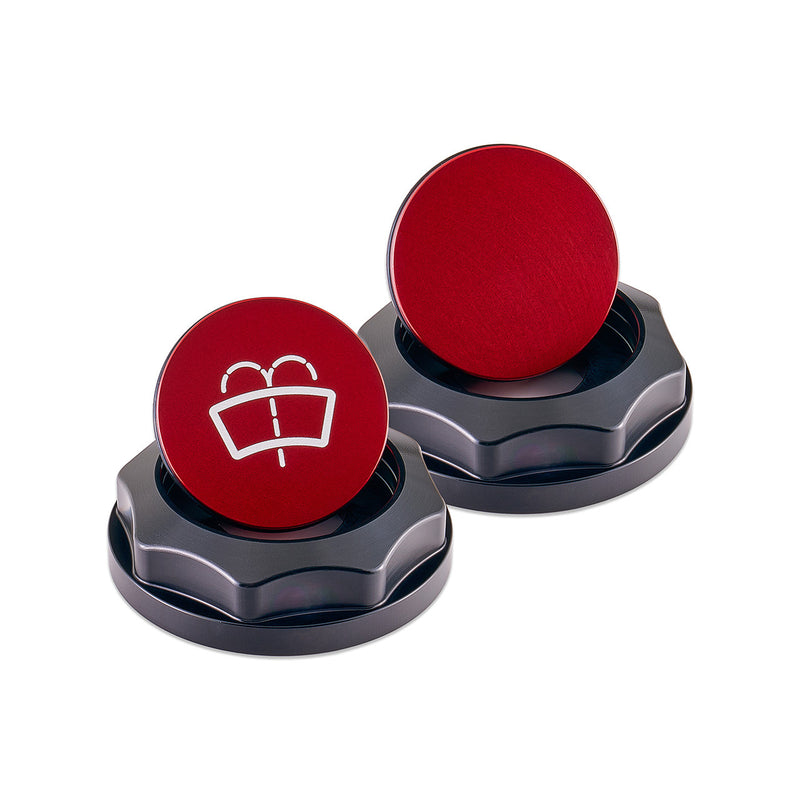 IAG Red Revolve Washer Fluid Reservoir Cap 2002-2021 WRX / 2004-2021 STI
