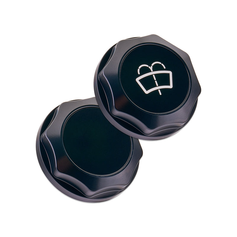 IAG Black Revolve Washer Fluid Reservoir Cap 2002-2021 WRX / 2004-2021 STI