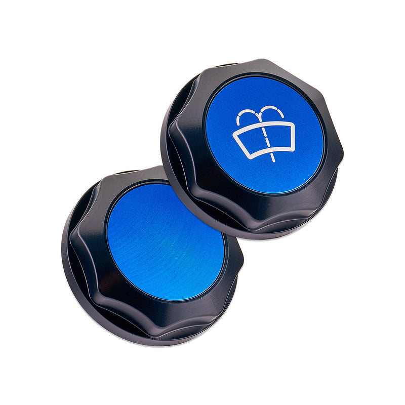 IAG Blue Revolve Washer Fluid Reservoir Cap 2002-2021 WRX / 2004-2021 STI