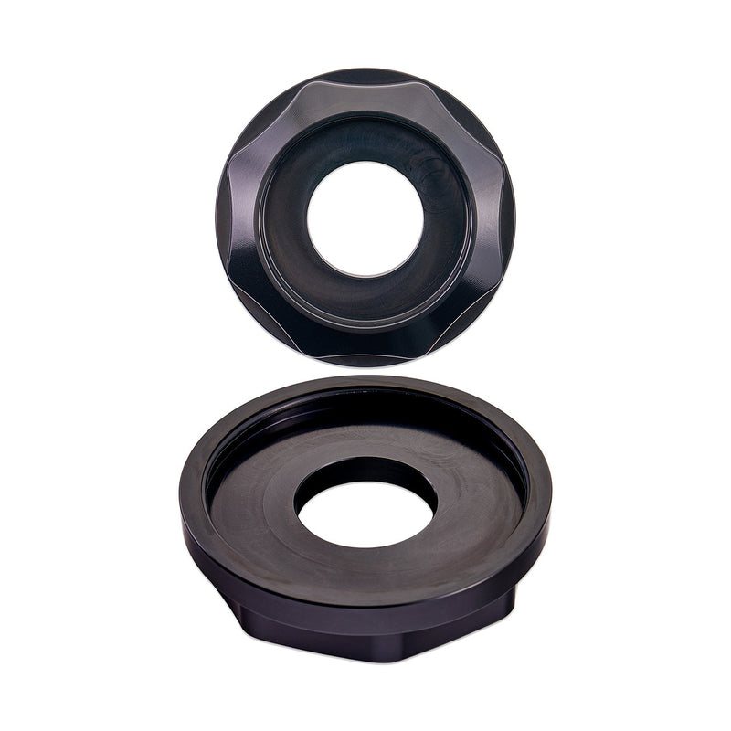 IAG Black Revolve Washer Fluid Reservoir Cap 2002-2021 WRX / 2004-2021 STI