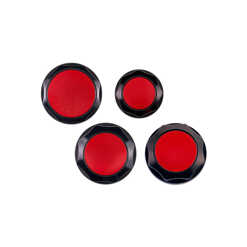 IAG Red Revolve Engine Bay Dress-Up Cap Kit 2015-2021 WRX