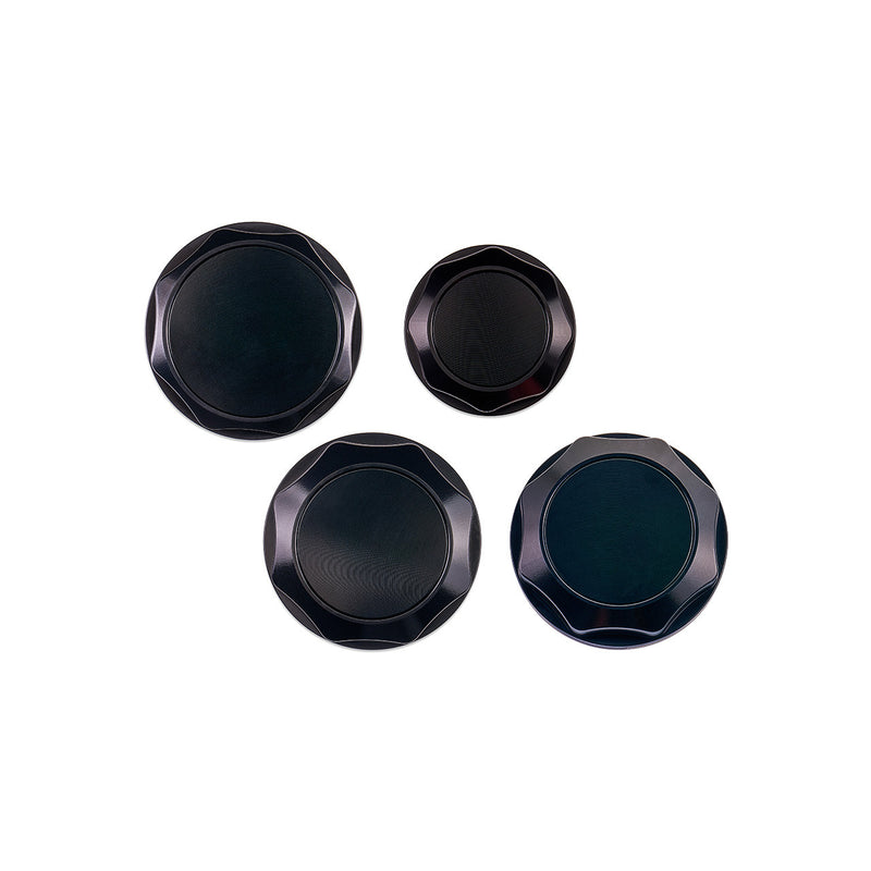 IAG Black Revolve Engine Bay Dress-Up Cap Kit 2015-2021 WRX