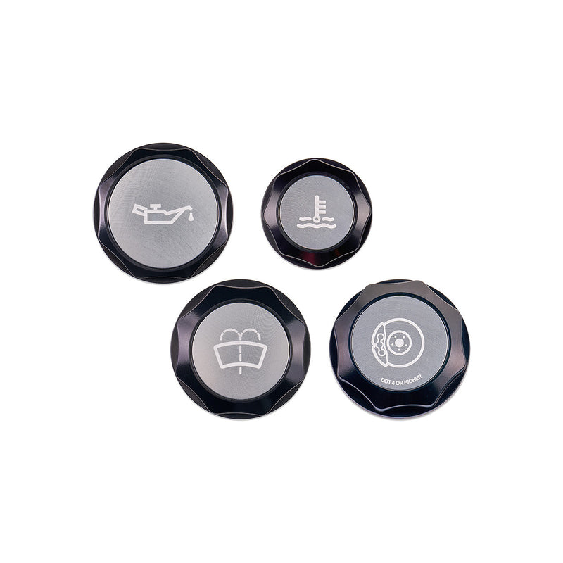 IAG Silver Revolve Engine Bay Dress-Up Cap Kit 2015-2021 WRX