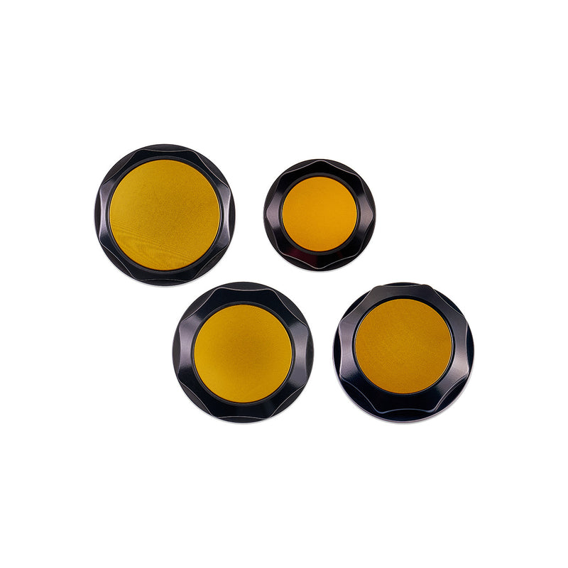 IAG Gold Revolve Engine Bay Dress-Up Cap Kit 2015-2021 WRX