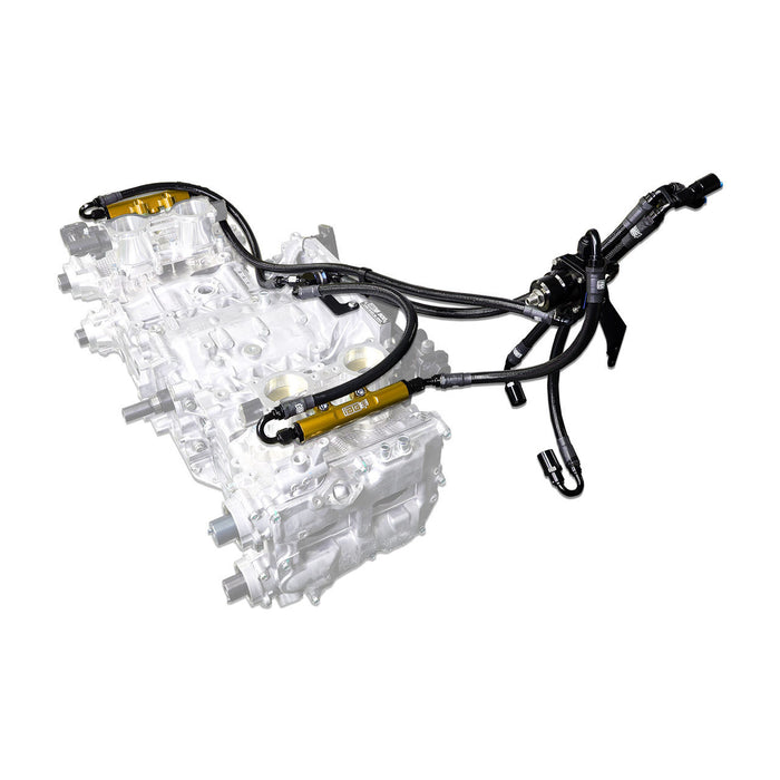 IAG PTFE Flex Fuel System Kit w/ Aeromotive FPR, IAG Fuel Rails 2008-2014 WRX/ 2008-2021 STI