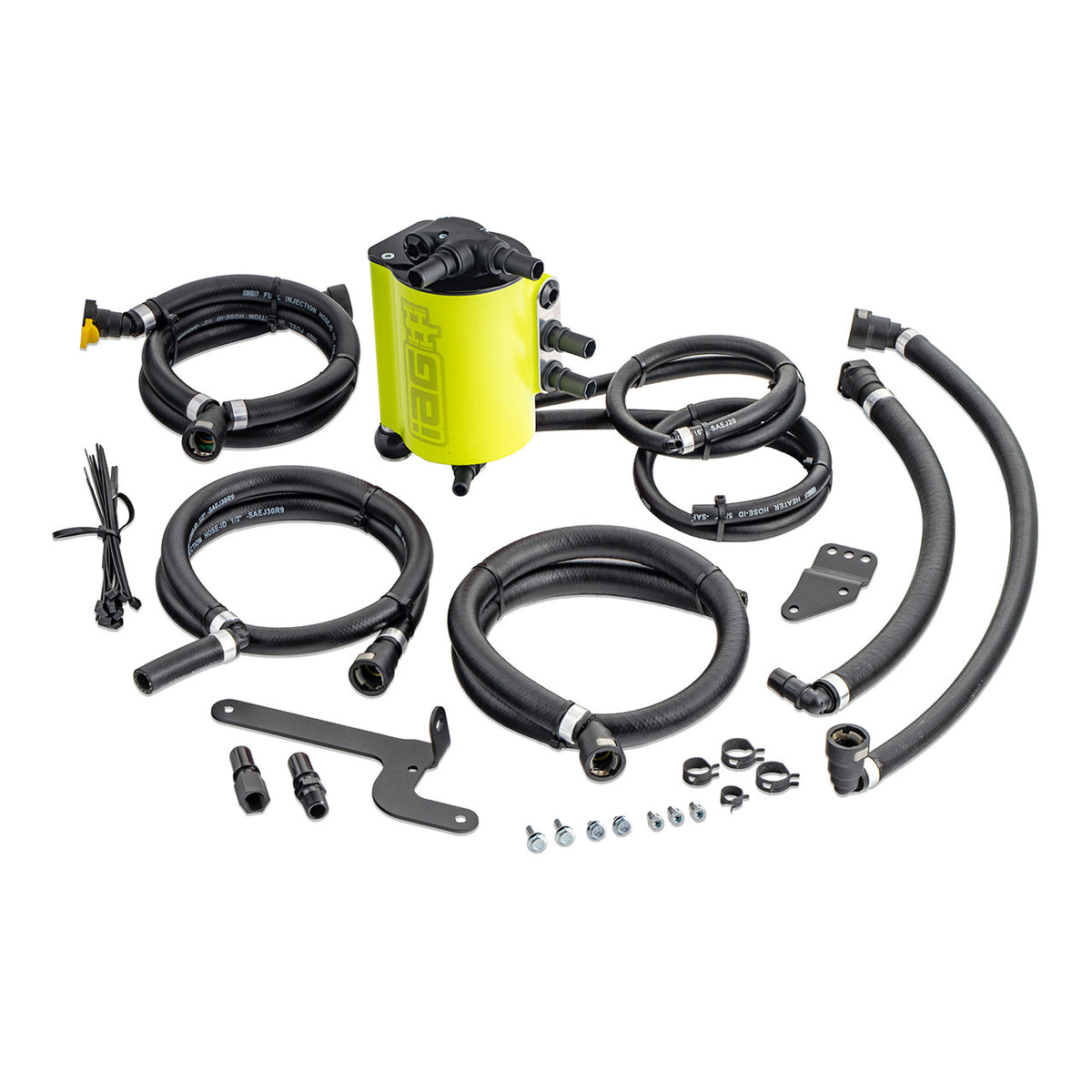 IAG Street Series Neon Yellow Air Oil Separator 2015-2021 WRX — WRXDaily