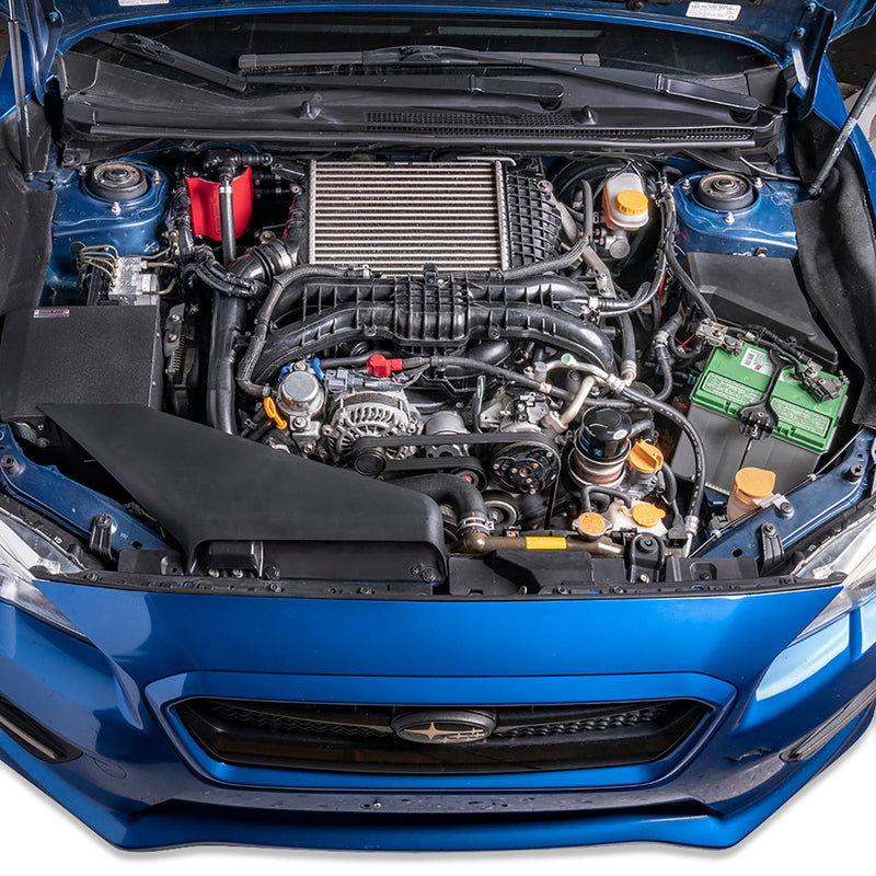 IAG Street Series Neon Yellow Air Oil Separator 2015-2021 WRX