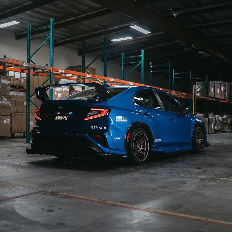 Seibon Carbon Fiber Rear Door Garnish 2022+ WRX