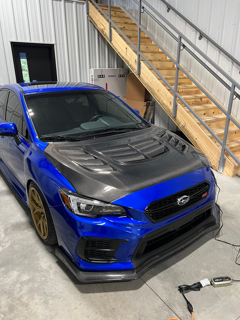MSP Double Sided Circuit Style Carbon Fiber Hood 2015-2021 WRX / 2015-2021 STI