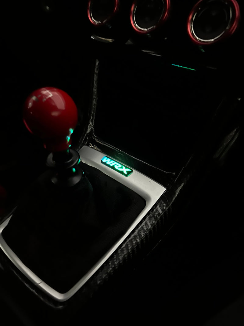 Lit Logos RGB WRX Shifter Trim Badge 2015-2021 WRX