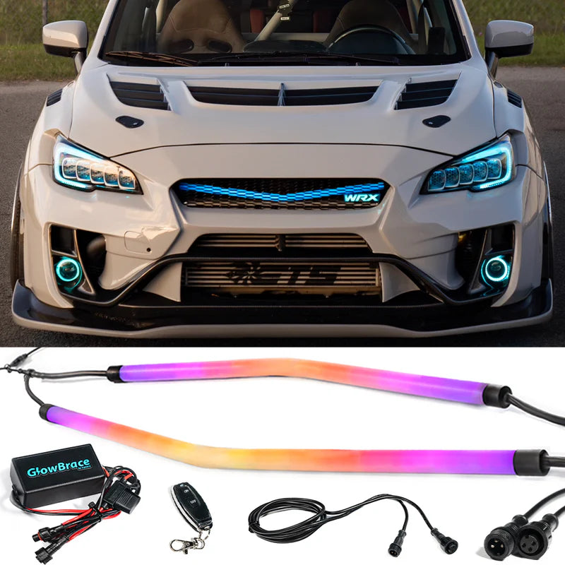 IcyAero GlowBrace Front Brace Bar 2008-2014 WRX / 2008-2014 STI