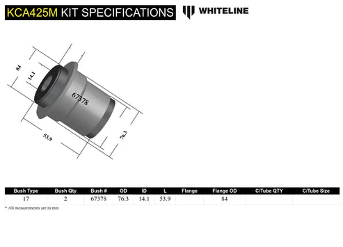 Whiteline Anti Lift Race Kit 2015+ WRX/ 2011-2021 STI