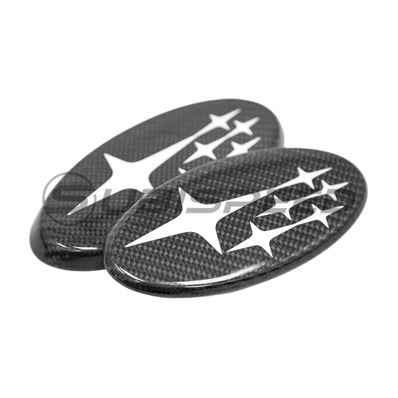 MSP Front and Rear Carbon Frameless Emblem Set 2015-2021 WRX / 2015-2021 STI