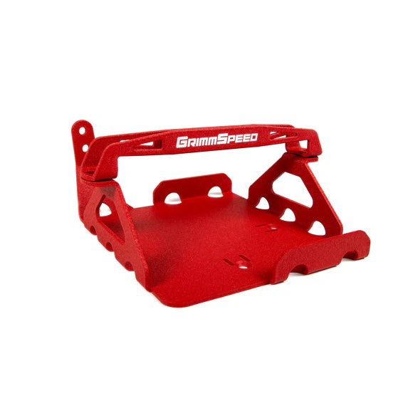 GrimmSpeed Red Lightweight Battery Mount Kit 2008-2021 WRX / 2008-2021 STI