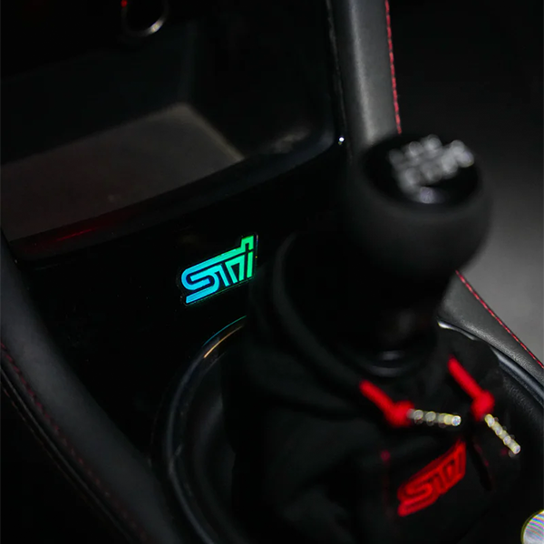 Lit Logos RGB STI Shifter Trim Badge 2008-2021 STI