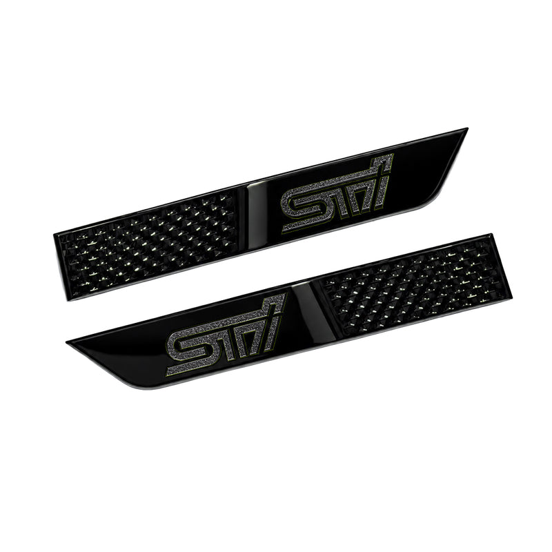 MSP Gloss Black STI Fender Badges 2015-2021 STI