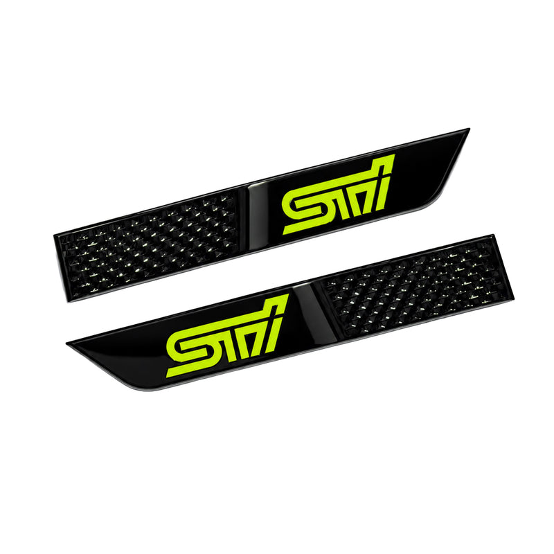 MSP Gloss Black STI Fender Badges 2015-2021 STI