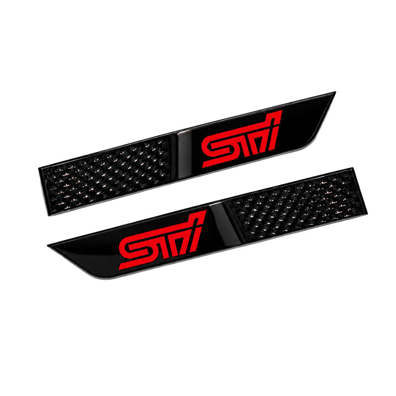 MSP Gloss Black STI Fender Badges 2015-2021 STI