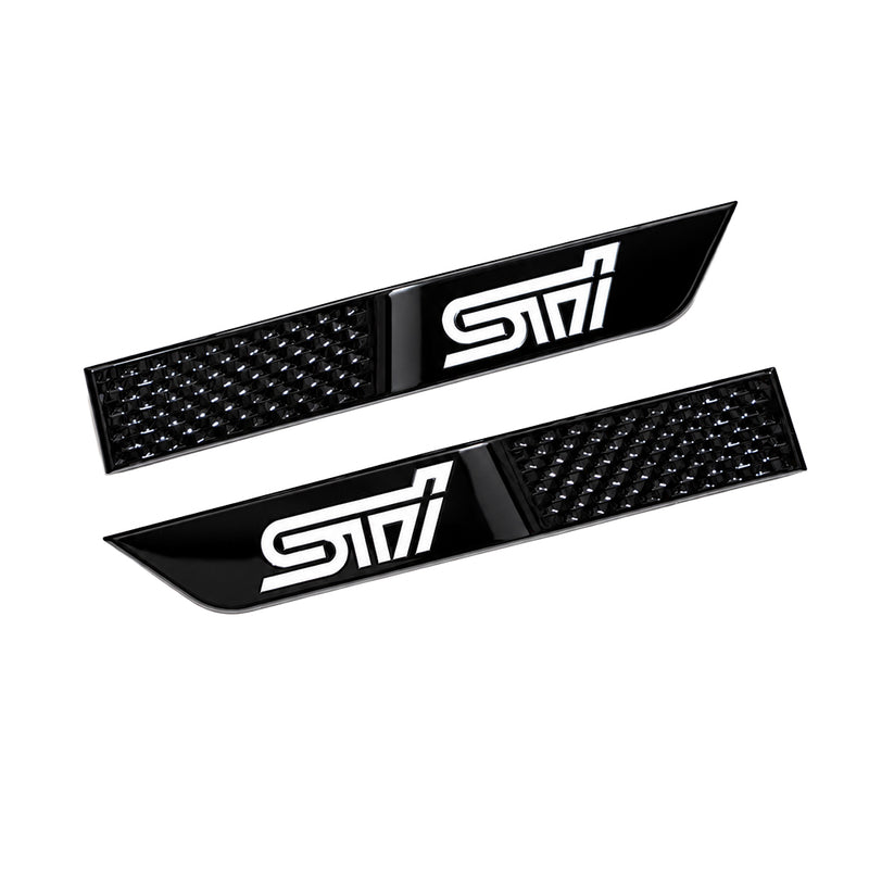 MSP Gloss Black STI Fender Badges 2015-2021 STI