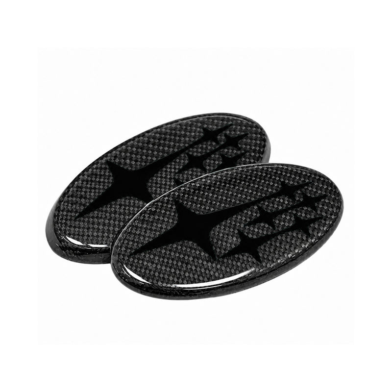 MSP Frameless Carbon Fiber Front and Rear Emblems 2015-2021 WRX/ 2015-2021 STI