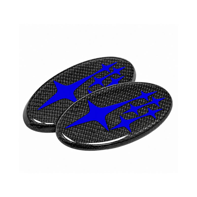 MSP Frameless Carbon Fiber Front and Rear Emblems 2015-2021 WRX/ 2015-2021 STI