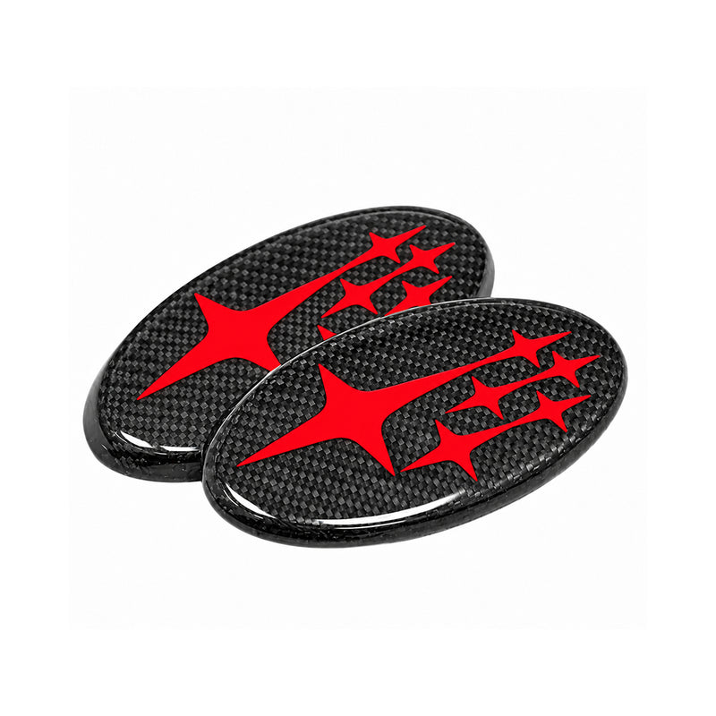 MSP Frameless Carbon Fiber Front and Rear Emblems 2015-2021 WRX/ 2015-2021 STI