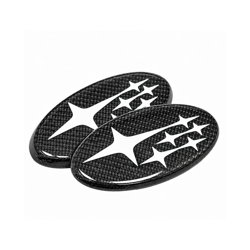 MSP Frameless Carbon Fiber Front and Rear Emblems 2015-2021 WRX/ 2015-2021 STI