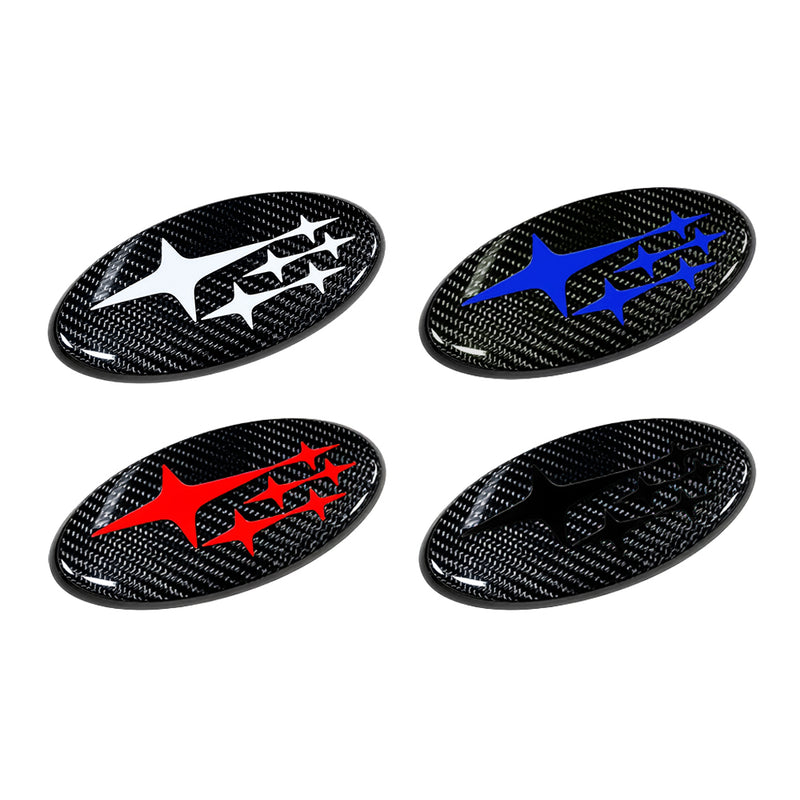 MSP Front and Rear Carbon Frameless Emblem Set 2022-2026 WRX