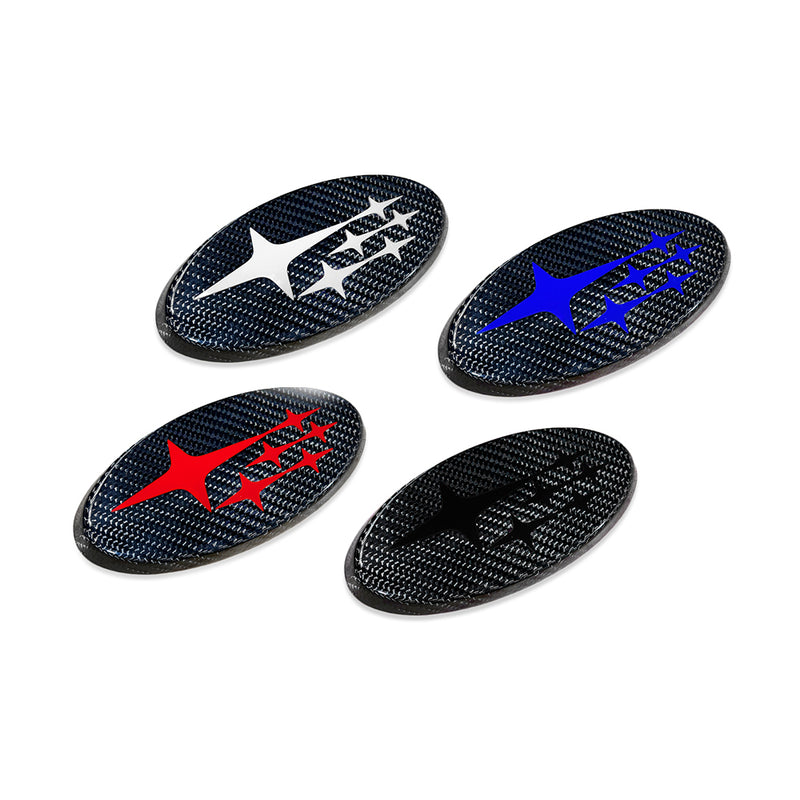 MSP Frameless Carbon Fiber Front and Rear Emblems 2015-2021 WRX/ 2015-2021 STI