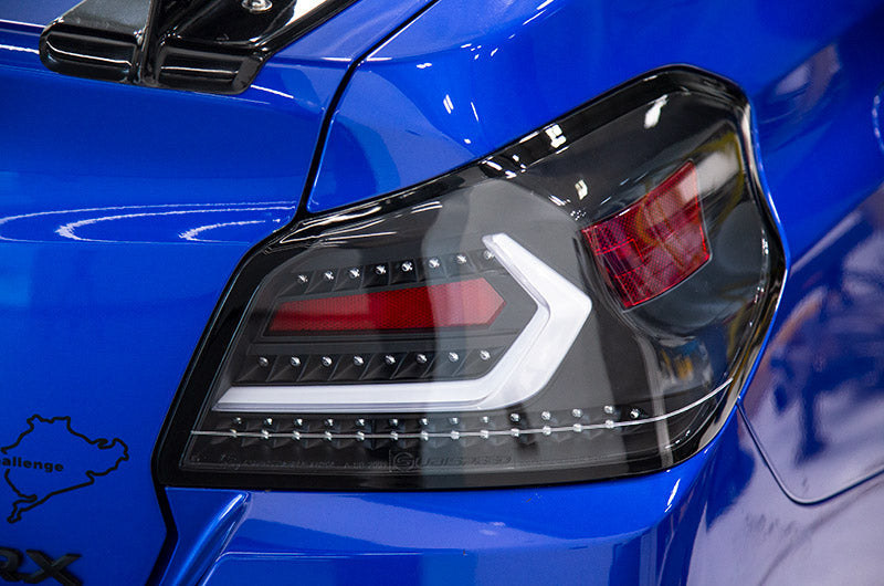OLM Clear Lens Evolution Tail Lights White Bar 2015-2021 WRX / 2015-2021 STI