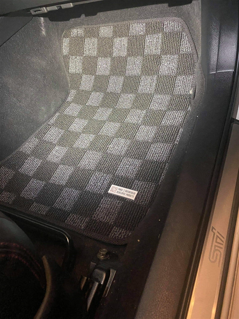 P2M Front and Rear Race Floor Mats 2011-2014 WRX/STI