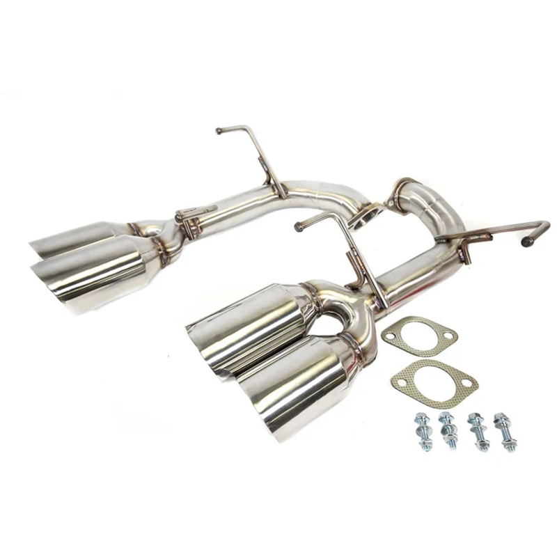 PLM V2 Axleback Muffler Deletes Polished Tips 2015-2021 WRX / 2015-2021 STI