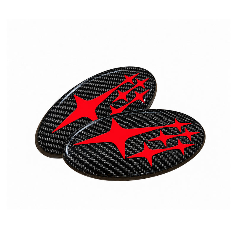 MSP Front and Rear Carbon Frameless Emblem Set 2022-2026 WRX