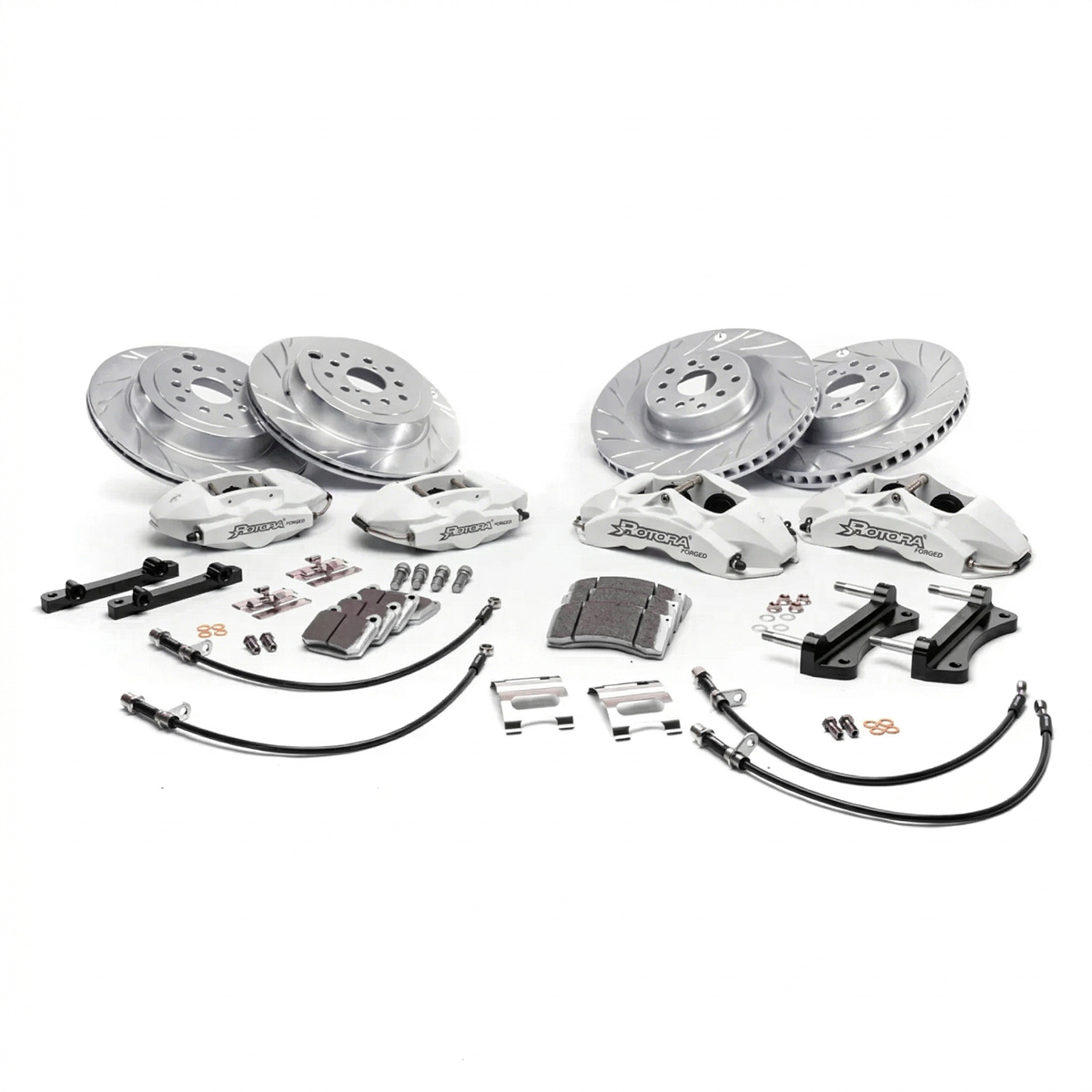 Rotora Big Brake Kit 6/4 Piston Calipers w/ Slotted Rotors 2022-2024 W ...