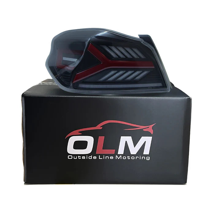 OLM Y-Spec LED Taillights Smoke Lens Red Optic 2015-2021 WRX/STI