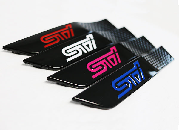 MSP Gloss Black STI Fender Badges 2015-2021 STI