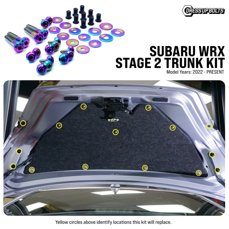 Fast Turn Fittings Stage 2 Titanium Hardware Trunk Kit 2022-2026 WRX