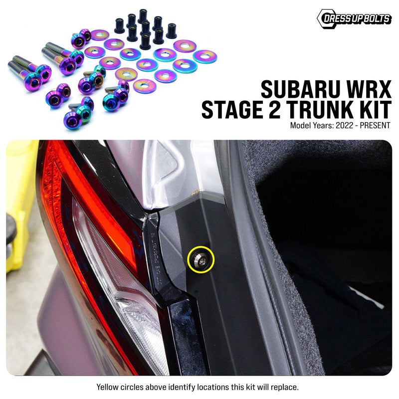 Fast Turn Fittings Stage 2 Titanium Hardware Trunk Kit 2022-2026 WRX