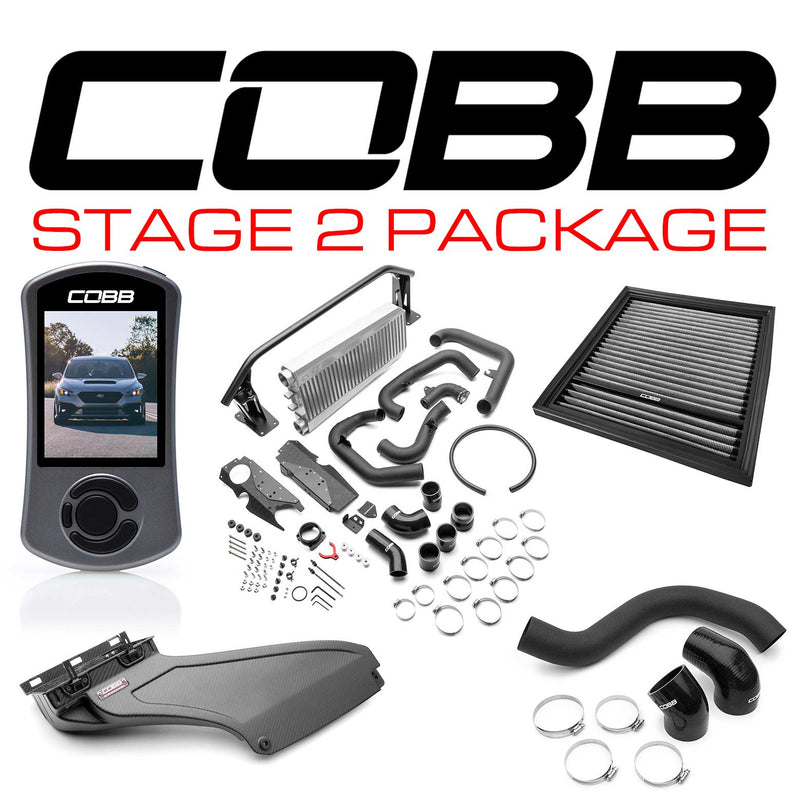 COBB Matte Carbon Fiber Silver Stage 2 Power Package 2022-2026 WRX