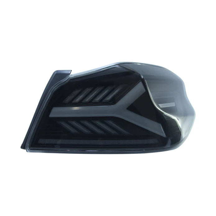 OLM Y-Spec LED Taillights Smoke Lens White Optic 2015-2021 WRX/STI