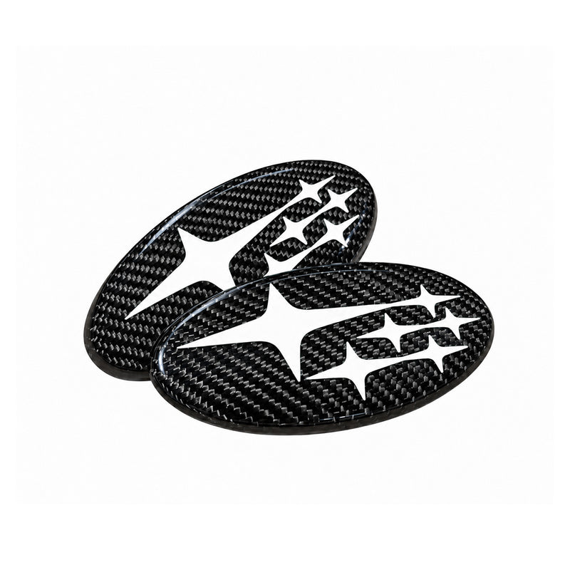 MSP Front and Rear Carbon Frameless Emblem Set 2022-2026 WRX