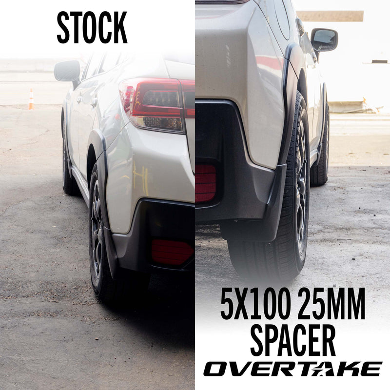 OVERTAKE 25mm 5x100 Wheel Spacers Pair 2002-2014 WRX / 2004 STI
