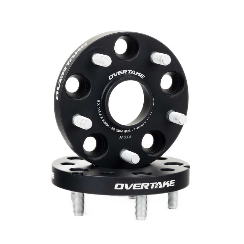 OVERTAKE 20mm 5x114.3 Wheel Spacers Pair 2015-2026 WRX / 2005-2021 STI