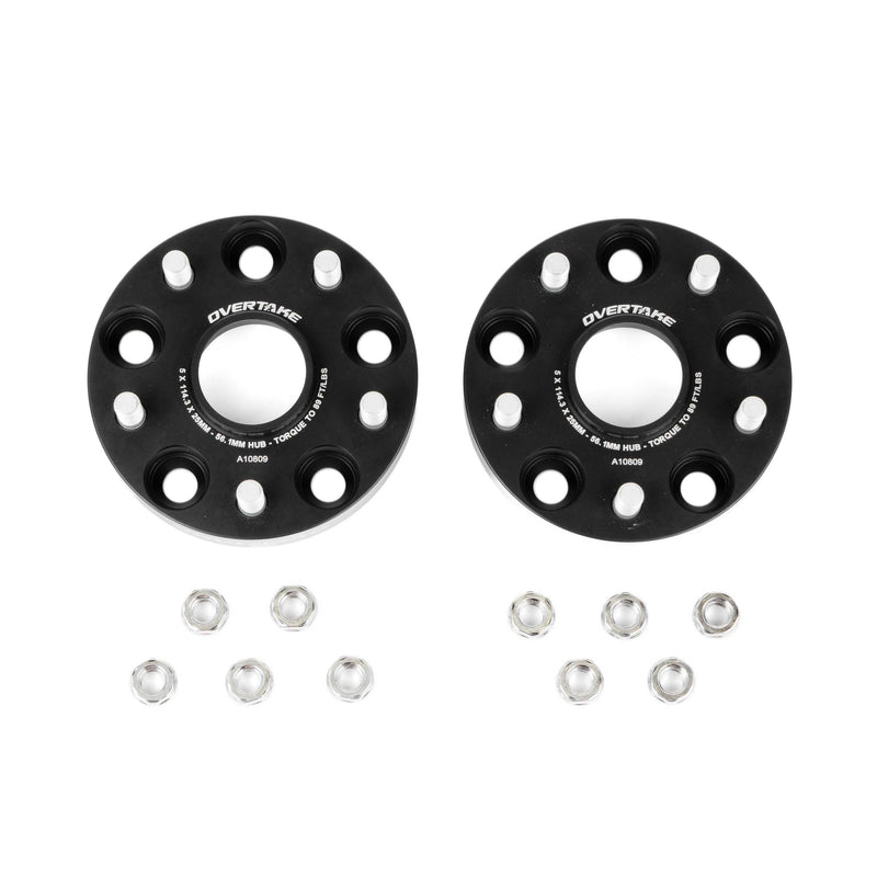 OVERTAKE 25mm 5x114.3 Wheel Spacers Pair 2015-2026 WRX / 2005-2021 STI