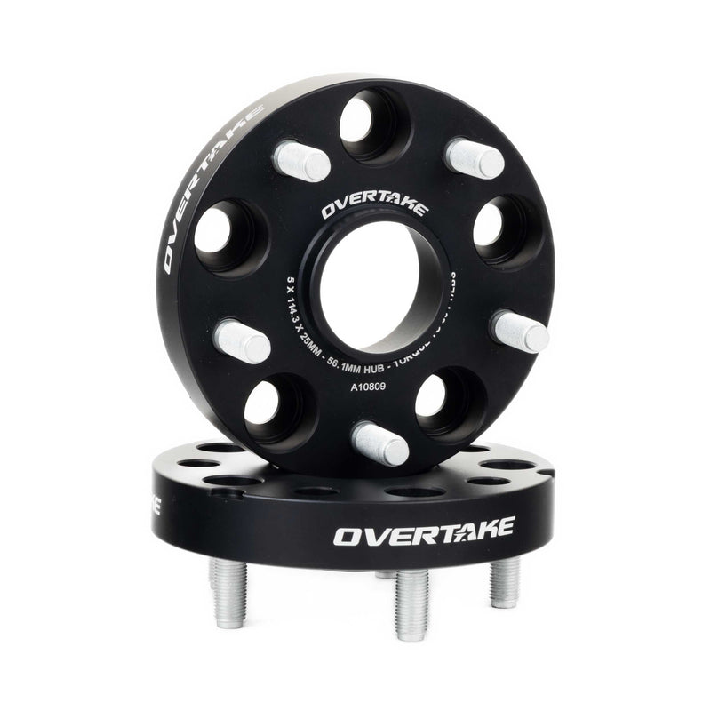 OVERTAKE 25mm 5x114.3 Wheel Spacers Pair 2015-2026 WRX / 2005-2021 STI
